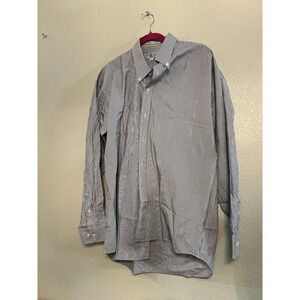 Givenchy Men’s Black And White Striped Button Up Size 16 34/35 Mons